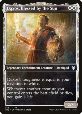 naokuroshop MTG [THB][258][白][U][EN][太陽に祝福されしダクソス/Daxos, Blessed by the Sun]（foil） NM