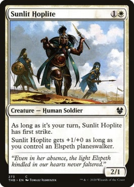 naokuroshop MTG [THB][273][白][C][EN][栄光の重装歩兵/Sunlit Hoplite]（foil） NM