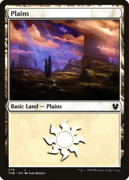 naokuroshop MTG [THB][279][土地][C][EN][平地/Plains]（foil） NM