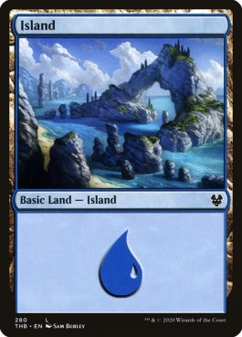 naokuroshop MTG [THB][280][土地][C][EN][島/Island]（foil） NM