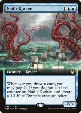 naokuroshop MTG [THB][305][青][R][EN][水底のクラーケン/Nadir Kraken]（foil） NM