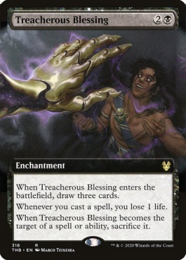 naokuroshop MTG [THB][316][黒][R][EN][裏切る恵み/Treacherous Blessing]（foil） NM