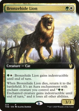 naokuroshop MTG [THB][334][多][R][EN][青銅皮ライオン/Bronzehide Lion]（foil） NM