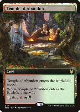 naokuroshop MTG [THB][347][土地][R][EN][奔放の神殿/Temple of Abandon]（foil） NM