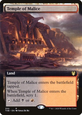 naokuroshop MTG [THB][350][土地][R][EN][悪意の神殿/Temple of Malice]（foil） NM