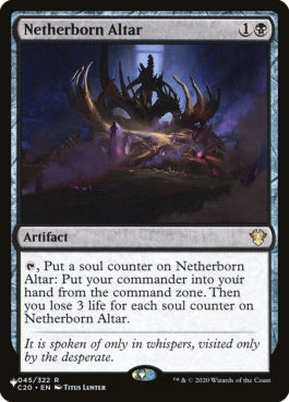 naokuroshop MTG [TheList-C20][045][黒][R][EN][冥界生まれの祭壇/Netherborn Altar] NM