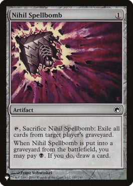 naokuroshop MTG [TheList-SOM][187][茶][C][EN][虚無の呪文爆弾/Nihil Spellbomb] NM