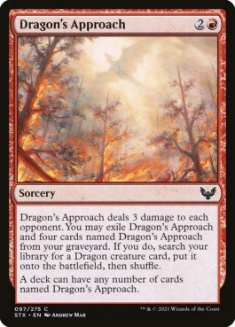 naokuroshop MTG [TheList-STX][097][赤][C][EN][ドラゴンの接近/Dragon's Approach] NM