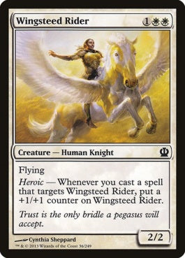 naokuroshop MTG [THS][036][白][C][EN][天馬の乗り手/Wingsteed Rider] NM