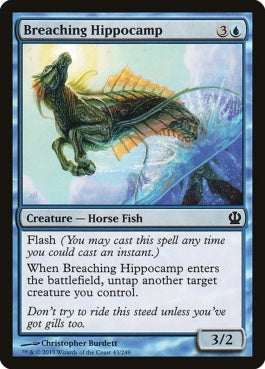 naokuroshop MTG [THS][043][青][C][EN][水跳ねの海馬/Breaching Hippocamp] NM