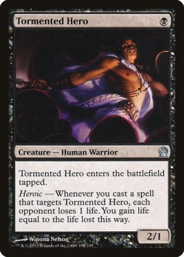 naokuroshop MTG [THS][108][黒][U][EN][苛まれし英雄/Tormented Hero] NM