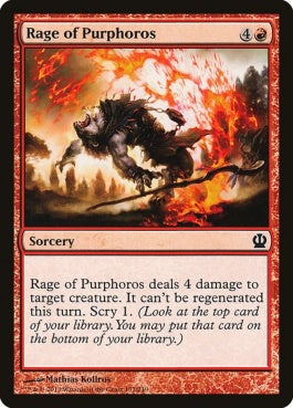 naokuroshop MTG [THS][137][赤][C][EN][パーフォロスの激怒/Rage of Purphoros] NM