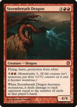 naokuroshop MTG [THS][143][赤][M][EN][嵐の息吹のドラゴン/Stormbreath Dragon] NM