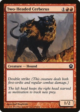 naokuroshop MTG [THS][146][赤][C][EN][双頭のケルベロス/Two-Headed Cerberus] NM