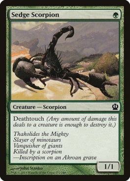 naokuroshop MTG [THS][177][緑][C][EN][菅草の蠍/Sedge Scorpion] NM