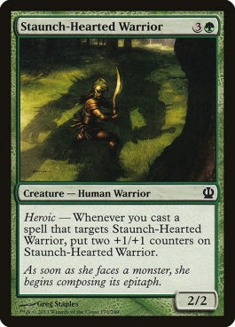 naokuroshop MTG [THS][179][緑][C][EN][信条の戦士/Staunch-Hearted Warrior] NM