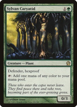 naokuroshop MTG [THS][180][緑][R][EN][森の女人像/Sylvan Caryatid] NM