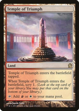 naokuroshop MTG [THS][228][土地][R][EN][凱旋の神殿/Temple of Triumph] NM
