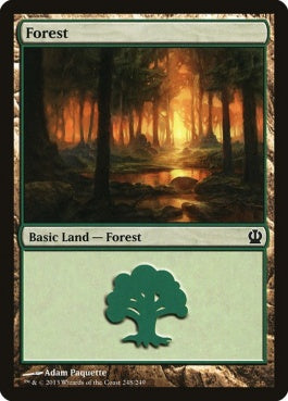 naokuroshop MTG [THS][248][土地][C][EN][森/Forest] NM