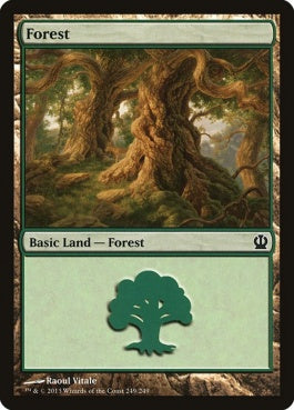 naokuroshop MTG [THS][249][土地][C][EN][森/Forest] NM