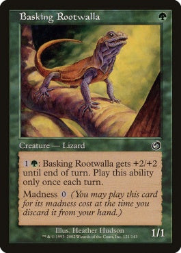 naokuroshop MTG [TOR][121][緑][C][EN][日を浴びるルートワラ/Basking Rootwalla] NM