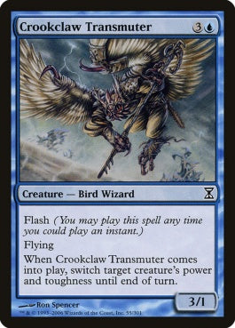 naokuroshop MTG [TSP][055][青][C][EN][歪んだ爪の変成者/Crookclaw Transmuter] NM