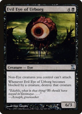 naokuroshop MTG [TSP][107][黒][U][EN][アーボーグの邪眼/Evil Eye of Urborg] NM