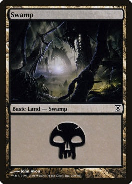 naokuroshop MTG [TSP][290][土地][C][EN][沼/Swamp] NM