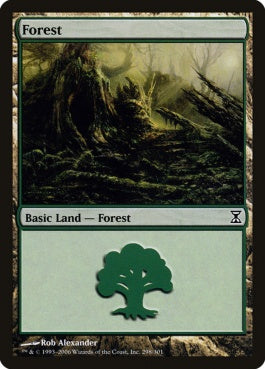 naokuroshop MTG [TSP][298][土地][C][EN][森/Forest] NM