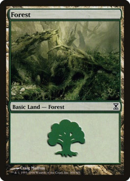 naokuroshop MTG [TSP][300][土地][C][EN][森/Forest] NM