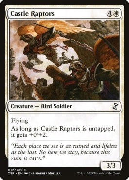 naokuroshop MTG [TSR][012][白][C][EN][城の猛禽/Castle Raptors]（foil） NM