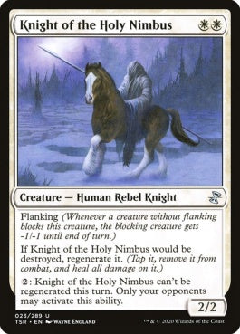 naokuroshop MTG [TSR][023][白][U][EN][聖なる後光の騎士/Knight of the Holy Nimbus]（foil） NM