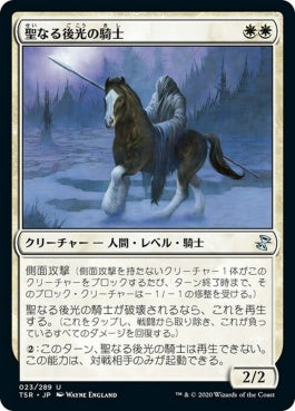 naokuroshop MTG [TSR][023][白][U][JP][聖なる後光の騎士/Knight of the Holy Nimbus] NM