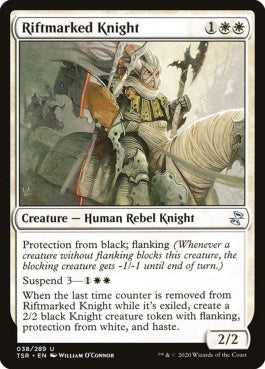 naokuroshop MTG [TSR][038][白][U][EN][裂け目抜けの騎士/Riftmarked Knight]（foil） NM