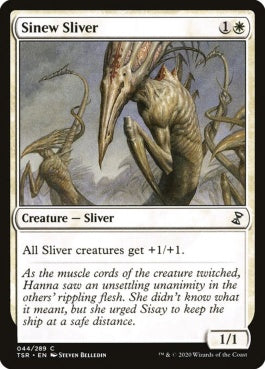 naokuroshop MTG [TSR][044][白][C][EN][筋力スリヴァー/Sinew Sliver]（foil） NM