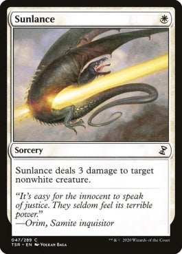 naokuroshop MTG [TSR][047][白][C][EN][太陽の槍/Sunlance]（foil） NM