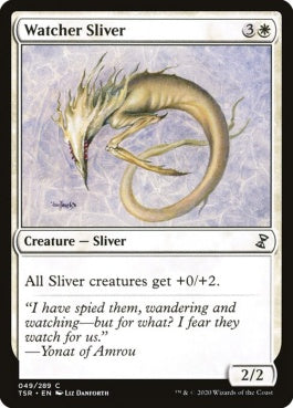 naokuroshop MTG [TSR][049][白][C][EN][監視スリヴァー/Watcher Sliver]（foil） NM