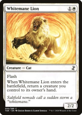 naokuroshop MTG [TSR][050][白][C][EN][白たてがみのライオン/Whitemane Lion] NM