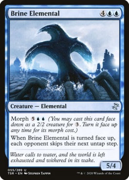 naokuroshop MTG [TSR][055][青][U][EN][塩水の精霊/Brine Elemental]（foil） NM