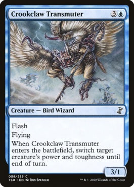 naokuroshop MTG [TSR][059][青][C][EN][歪んだ爪の変成者/Crookclaw Transmuter]（foil） NM