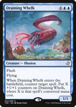 naokuroshop MTG [TSR][062][青][R][EN][吸収するウェルク/Draining Whelk]（foil） NM