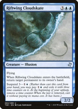 naokuroshop MTG [TSR][082][青][U][EN][裂け目翼の雲間を泳ぐもの/Riftwing Cloudskate]（foil） NM