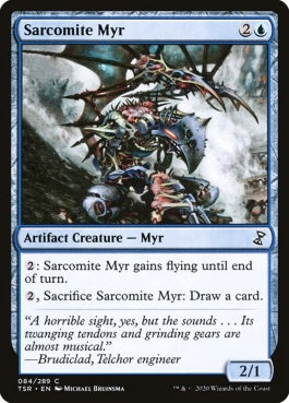 naokuroshop MTG [TSR][084][青][C][EN][サルコマイトのマイア/Sarcomite Myr]（foil） NM