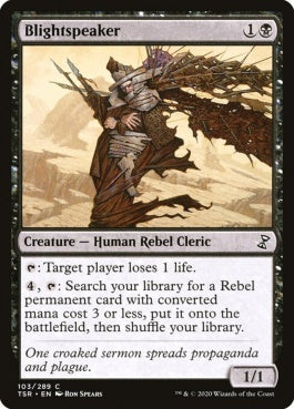 naokuroshop MTG [TSR][103][黒][C][EN][荒廃語り/Blightspeaker]（foil） NM