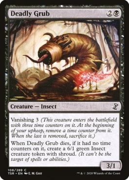 naokuroshop MTG [TSR][108][黒][C][EN][命取りの幼虫/Deadly Grub]（foil） NM