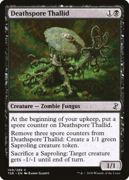 naokuroshop MTG [TSR][109][黒][C][EN][死胞子のサリッド/Deathspore Thallid]（foil） NM