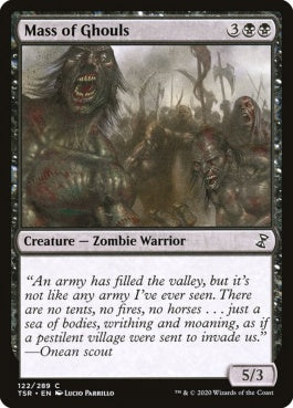 naokuroshop MTG [TSR][122][黒][C][EN][グールの大群/Mass of Ghouls]（foil） NM