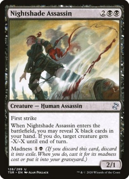 naokuroshop MTG [TSR][128][黒][U][EN][ベラドンナの暗殺者/Nightshade Assassin] NM