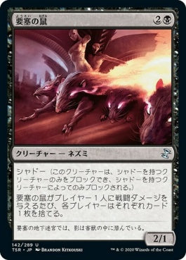 naokuroshop MTG [TSR][142][黒][U][JP][要塞の鼠/Stronghold Rats]（foil） NM