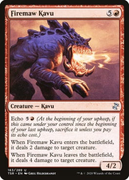 naokuroshop MTG [TSR][163][赤][U][EN][大火口のカヴー/Firemaw Kavu]（foil） NM